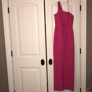 BCBG Kauri One-Shoulder Gown